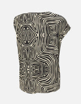 T-shirt in viscosa a fantasia 2007Z000056N 043 ELENA MIRO' 