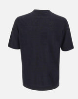 T-shirt in misto lino e cotone TS0MC LC14R990 FILIPPO DE LAURENTIIS 