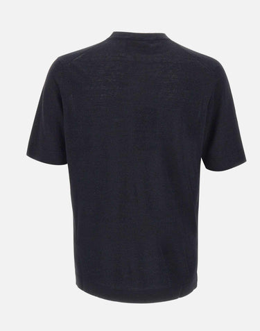 T-shirt in misto lino e cotone TS0MC LC14R990 FILIPPO DE LAURENTIIS 