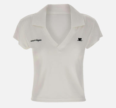 Polo "Sports Cropped" 126JPO057JS0195 HERWHITE COURREGES 