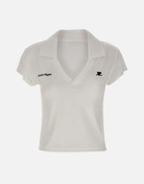 Polo "Sports Cropped" 126JPO057JS0195 HERWHITE COURREGES 