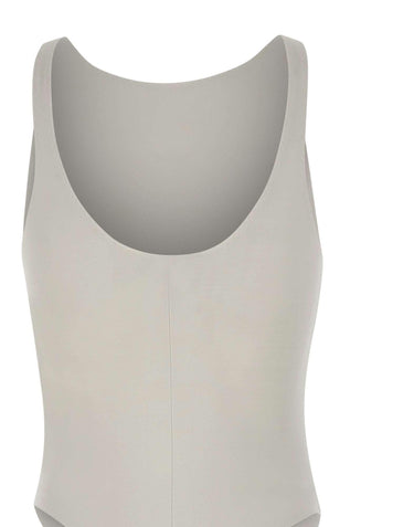 Body in jersey crêpe con dettagli logo BO03462E2 360 ELISABETTA FRANCHI 