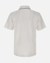 Polo in piqué "Embossed laurel" MSP26JTP243 01 CASABLANCA 