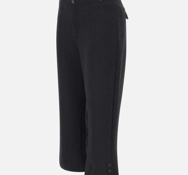 "Tab Detail Cropped Trouser" 1325WTR006490A BLACK VICTORIA BECKHAM 