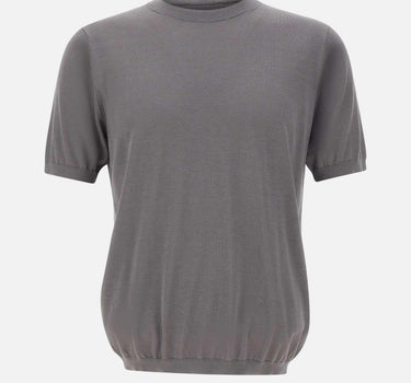 Maglia a maniche corte in misto seta e cotone 300421 701 KANGRA 
