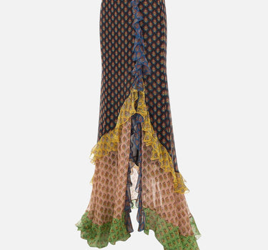 Gonna in seta con volant WRFA0198 99SA1Q5X0811 ETRO 