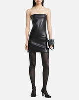 "Bustier lingerie dress" 425JRO749PU0049 BLACK COURREGES 