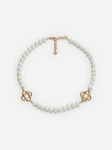 "Medium Pearl Logo Necklace" APF25JW085 01 CASABLANCA 