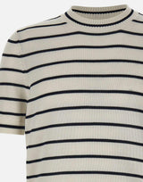 Maglia in cotone a righe 23165 18064005 GRAN SASSO 