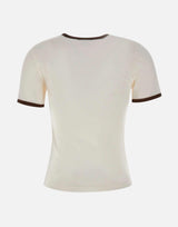 T-shirt "Signature Contrast" 125JTS017JS0203 PILLOWSMOKYBRWN COURREGES 