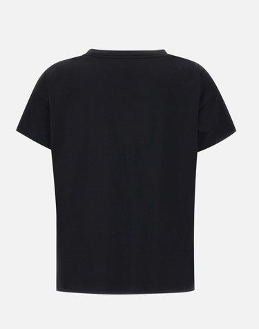 T-shirt "Basiluzzo" in cotone Supima BASILUZZO BLACK LOULOU DE SAISON 
