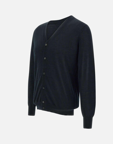 Cardigan  rasato in lana 901704 261 KANGRA 