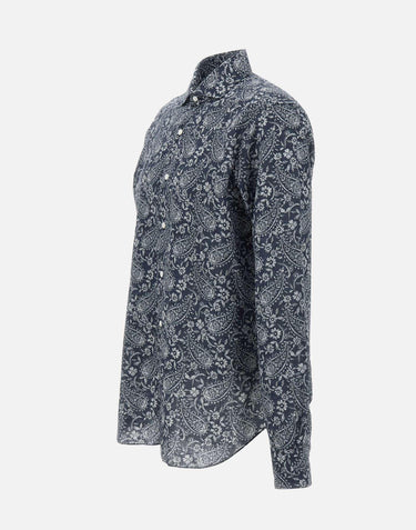Camicia con stampa paisley LIU02P0154055U 0001 BARBA 