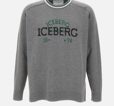Maglia in lana, cashmere e viscosa A0187469 8993 ICEBERG 