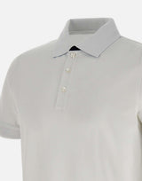 Polo in cotone piquet stretch NPMB250135STDW B001 FAY 