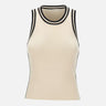 Top con profili a contrasto SP5NT012 1041 KAOS 