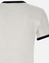T-shirt "Signature contrast" VESJTS017JS0070 HERWHITEBLK COURREGES 