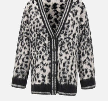 Cardigan in maglia jacquard maculato RIJFP005 0001 KAOS 