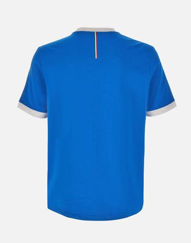 T-shirt in cotone elasticizzato con bandiera 50562134 430 BOSS 