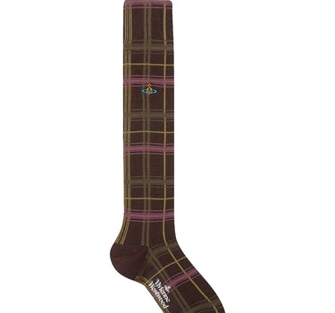 "Multicheck High Sock" 81040002 K008PD401 VIVIENNE WESTWOOD 