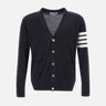 "Classic V-Neck Cardigan In Fine Merino Wool" MKC002A Y1014415 THOM BROWNE 