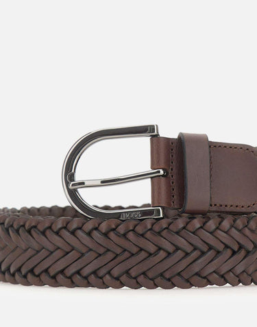 Cintura in pelle intrecciata 50563980 202 BOSS 