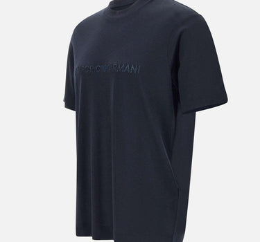 T-shirt  in cotone e lyocell EM001070 AF13747UB118 EMPORIO ARMANI 