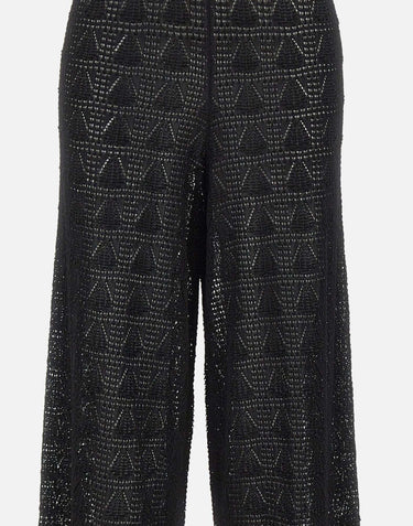 Pantaloni "Egeo" EGEO BLACK LOULOU DE SAISON 