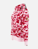 Felpa con cappuccio "ABC Camo 2nd Shark" 001ZPM301008M PINK BAPE 