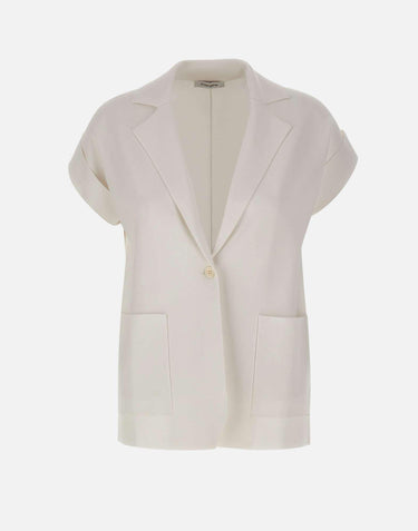 Blazer in maglia smanicato 194107 001 KANGRA 