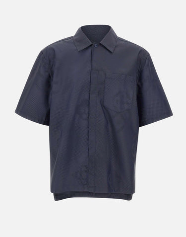 Camicia a maniche corte con monogramma MSS26SH277 01 CASABLANCA 