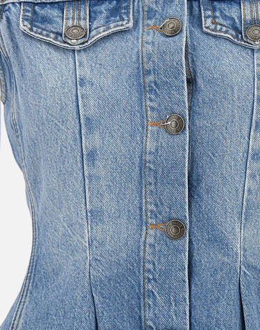 Top in denim svasato 115167 1321 ROTATE BIRGER CHRISTENSEN 