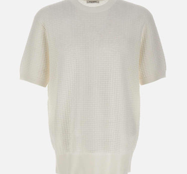 Maglia girocollo in cotone punto alverare 301521 001 KANGRA 
