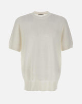 Maglia girocollo in cotone punto alverare 301521 001 KANGRA 