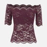 Top in pizzo a maniche corte 26AJTO697PA0170 P534 RABANNE 