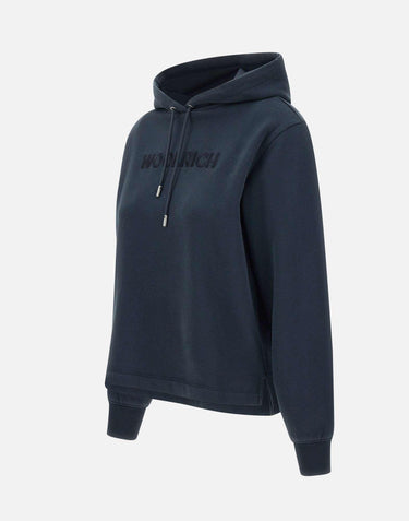 Felpa "Classic fleece hoodie" in cotone CFWWSW0156 FRUT40093989 WOOLRICH 