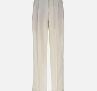 Pantaloni in lino, lana e seta K85PANH06 TES0K02401 ELEVENTY 