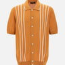 Camicia in maglia con intarsio a righe 59135 18066338 GRAN SASSO 
