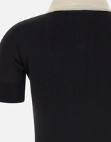 Polo VAQ10N001 BLKWHT VAQUERA 