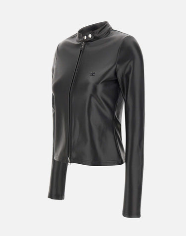 "Zipped Biker Top" 325CTO436PU0049 BLACK COURREGES 