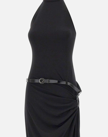 Abito con scollo all'americana sospeso COPR238F5022 BLK COPERNI 