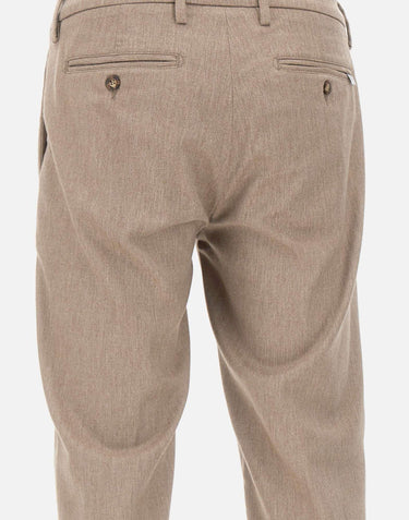 Pantaloni "Mucha10g" in lana e viscosa PR24910G3262NL BEIGE RE-HASH 