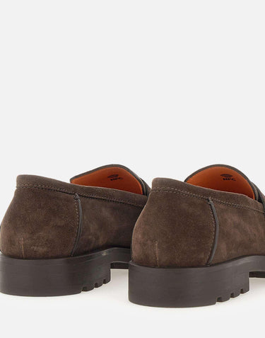 Mocassino penny in suede MGDC18610DTRBSEY T50 SANTONI 