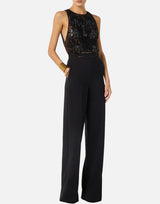 Tuta in crêpe con ricami TU06662E2 110 ELISABETTA FRANCHI 