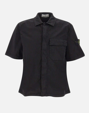 Camicia in twill di cotone biologico stretch 1100025S0A10 V0029 STONE ISLAND 