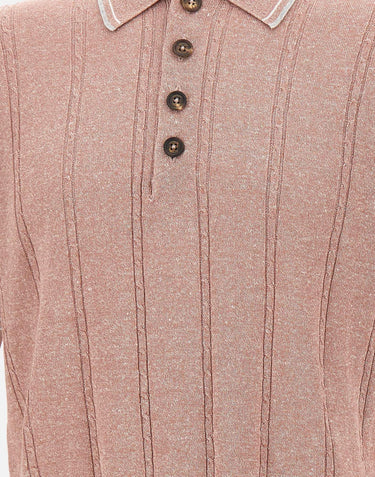 Polo in misto cotone e lino M76MAGM42 MAG0M018991301 ELEVENTY 