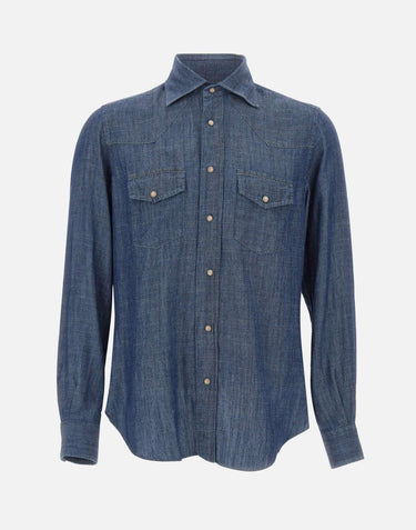 Camicia in misto lyocell M75CAMK02 TES0M14611 ELEVENTY 