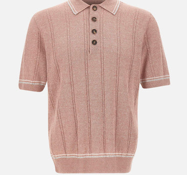 Polo in misto cotone e lino M76MAGM42 MAG0M018991301 ELEVENTY 