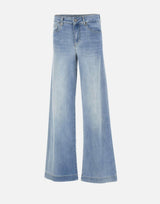 Jeans flare con strass UA6068DS081 79029 LIU-JO 