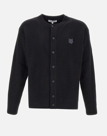 "Fox head cardigan" PM00508KT1149 P199 MAISON KITSUNE' 